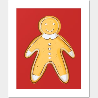 gingerbread man Posters and Art